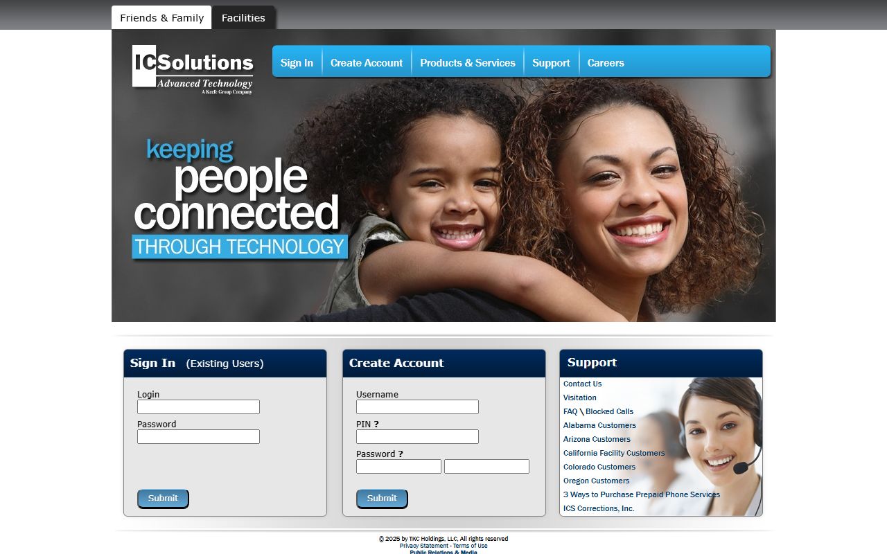 IC Solutions visitation registration used for Mecosta County inmate visits